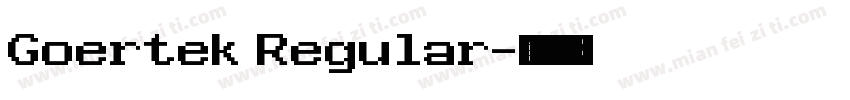 Goertek Regular字体转换